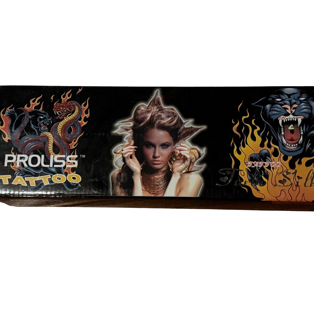 Proliss Tattoo Professional Hair Limited Ed Retired NIB Flat Iron, NIB